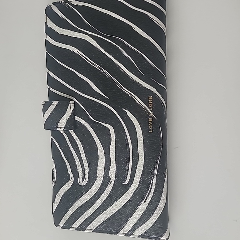 Love & Lore Zebra Stripe Travel Wallet (vinyl)